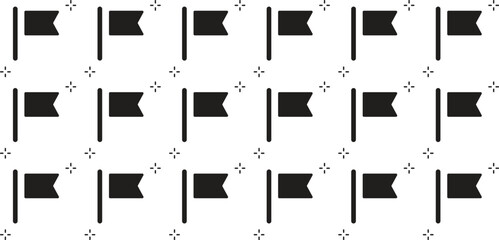 checkered flag on white