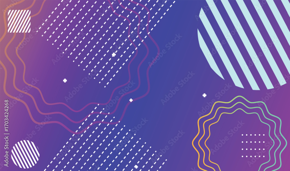 Poster abstract gradient colors geometric banner background. vector abstract graphic design banner backgrou