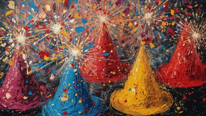 Party supply Fireworks Palette knife Liberty spikes Chromie squiggle Maximalist art arrtx Bastille day hat Confetti Sparkler numpyro First data kingart Victoria Colorfulness Explosion Myinstants Ai n