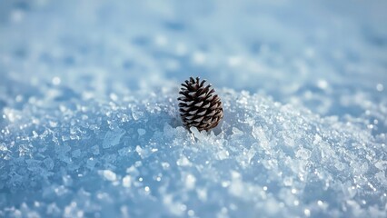 Snow Sugar pine cone Snowflake Thumbnail Cold wallet Pinecone Winter Glory of the Snowball Frosted flakes Biodegradable Packing Peanuts Squarespace designer Giftee nut angel Conifer Hydration drops P