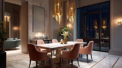 modern dining room