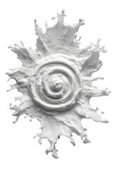 Obraz premium A white splash of paint with a circular shape