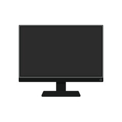 Computer monitor flat vector design isolated on a white background