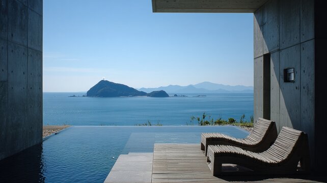 Modern architectural space with contemporary design and spatial aesthetics