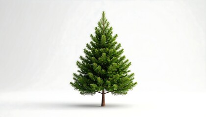 Christmas tree on white background