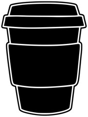 cafe illustration cappuccino silhouette latte logo espresso icon drink outline coffee hot beverage art breakfast cup caffeine morning barista shape with vector graphic background