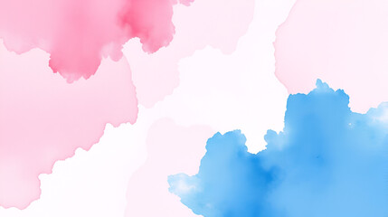 Abstract watercolor pink and blue blend