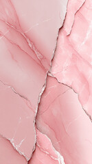 Pink Marble Stone Texture Background with Fractured Surface and White Veins