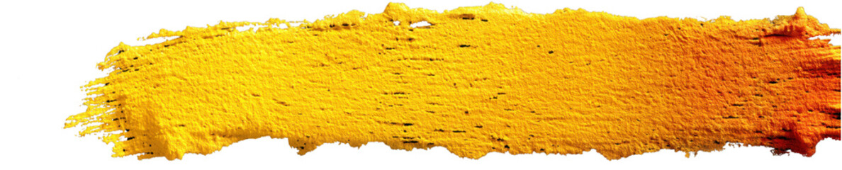 Bright Yellow Brush Stroke with Textured Background for Art Projects