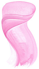 Abstract pink and white flowing shape