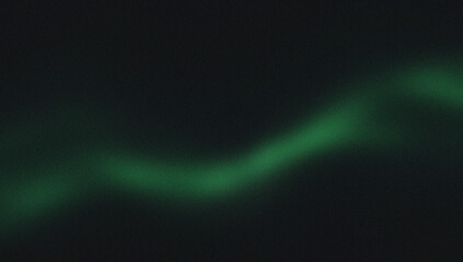 Abstract glowing green energy wave flowing across a dark expanse creating a futuristic atmospheric and ethereal visual effect