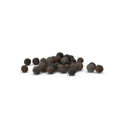 dried peppercorns for spice and cooking ingredient theme, isolated on transparent background, 3d Png