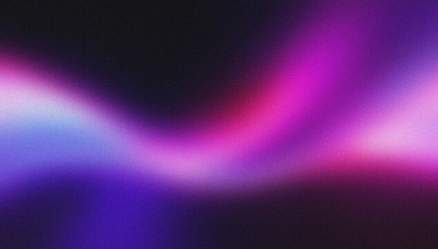 Abstract vibrant pink and purple glowing aurora borealis light streak motion background with dark cosmic atmosphere for digital art and design