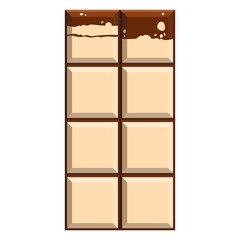 Chocolate bar cartoon cute design