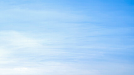 the sky is beautiful with light clouds.