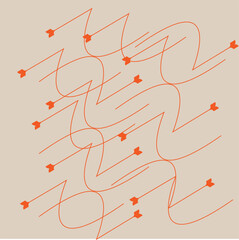  orange color arrow design for your job 