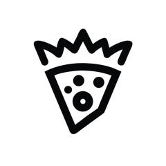 Pizza Slice Crown Icon