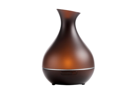 modern oil aroma lamp on a transparent background