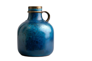 This vintage blue glass jug exudes charm, perfect for adding a touch of nostalgia to any setting. Ideal for home decor or collectible purposes.