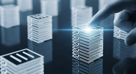 Obraz premium Technological process automation with tasks and check list management and system operations