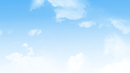 Fototapeta premium Blue sky and clouds.