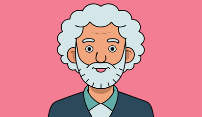 Elderly Gentleman, Senior Character, Cartoon Elder, Aged Style, Wisdom Illustration, Cartoon Wisdom, Elderly Art, Senior Design, Cartoon Experience, Wise Character, Cartoon Age, Elderly Wisdom

