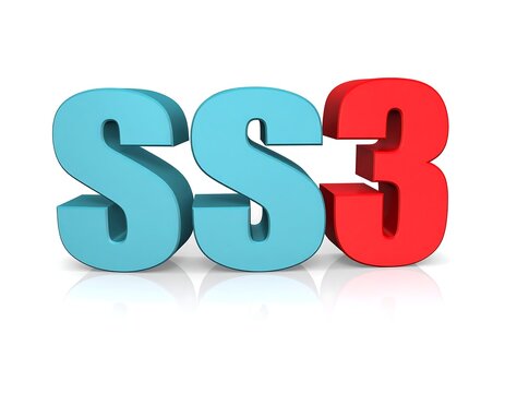 Blue red 3D number sequence, studio shot, white background