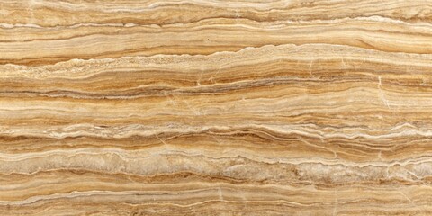 Striking horizontal bands of beige, brown, and tan create a luxurious, natural stone texture ideal for elegant design applications.