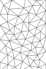 Obraz premium Geometric Triangle Mesh Engraving Pattern - Abstract Line Art