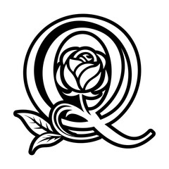 Minimalistic letter p logo in solid style