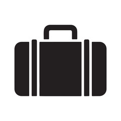 Simple Briefcase Luggage Icon for Travel and Business