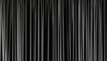 Obraz premium Luxurious Gray Velvet Curtains Draping Down Creating a Smooth Wavy Texture in Theater