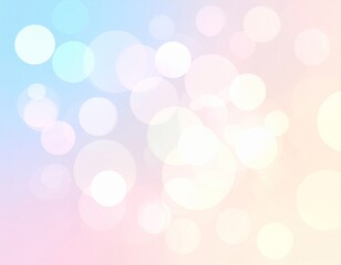 Obraz premium Pastel Colored Bokeh Lights Background with Blurred Circular Lights and Abstract Texture