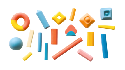 Colorful Pencil Erasers