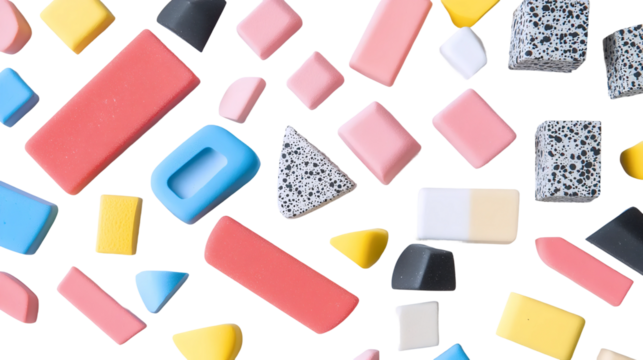 Unique Shape Erasers