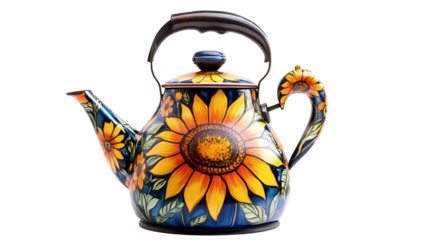 Sunflower Metal Kettle