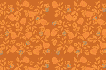 Whimsical Pastel Halloween Seamless Pattern Soft Pop Style pastel seamless pattern ideal for kids’ Halloween wallpaper, wrapping paper and party decor