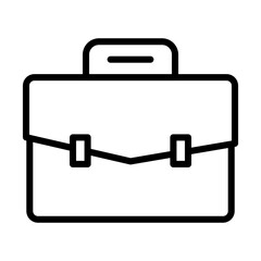 Briefcase Icon Illustration Isolated on White Background