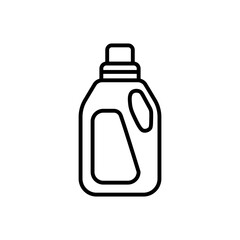 Detergent Bottle Icon, Isolated on White Background