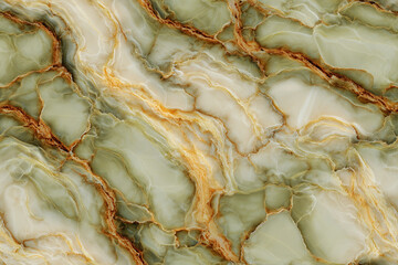 Sandstone marble texture, Olive Green background, Amber veins, Fractal Mathematical, For Fashion Print aesthetic, seamless pattern