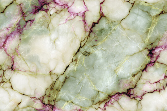 Alabaster marble texture, Olive Green background, Rainbow Quartz veins, Macro Photography Textured, Cyberpunk aesthetic, seamless pattern - Powered by Adobe