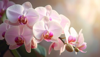Pink Orchid Bloom in Soft Light