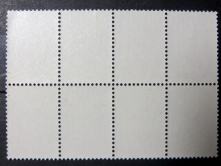 Exploring the Unseen Beauty of a Blank Postage Stamp Block for Philately Enthusiasts