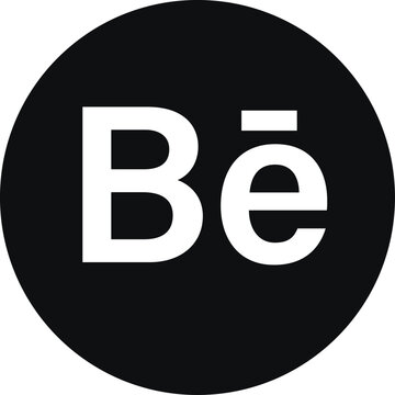 Behance Logo Icon. popular Social Media Design. Behance application logo symbol. representing adobe's creative portfolio platform