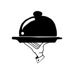 waiters-hand-draw-icon-vector.eps