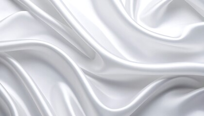 Obraz premium White, flowing fabric, forming soft waves and folds, catching light