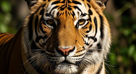 Fototapeta premium Majestic Bengal Tiger Close Up Portrait.