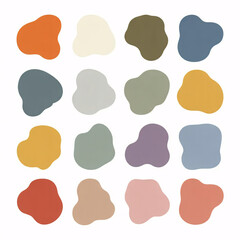 Modern abstract shapes in vibrant colors perfect for website design, branding and marketing