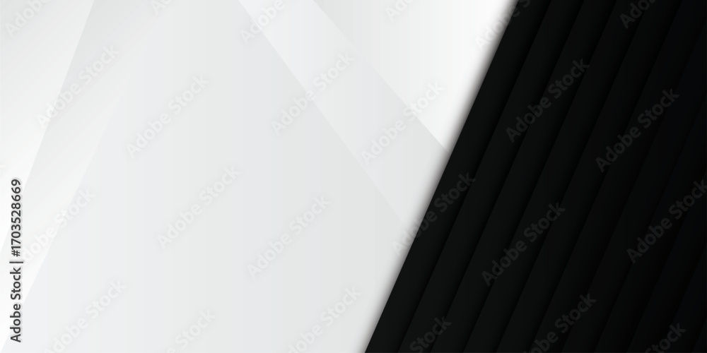 Poster presentation background | abstract one side stripes shadow line with white paper cut space for text 