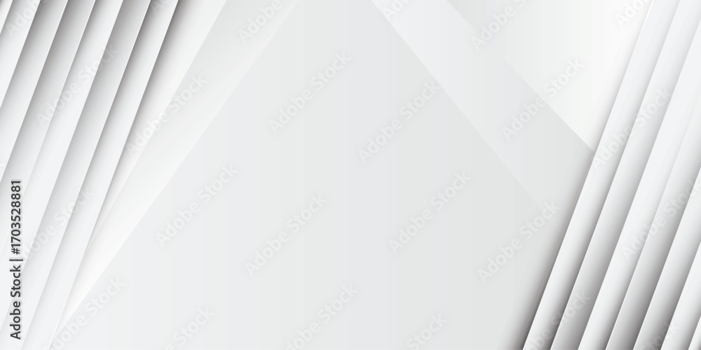 Poster presentation background | abstract two side stripes shadow line with white paper cut space for text 